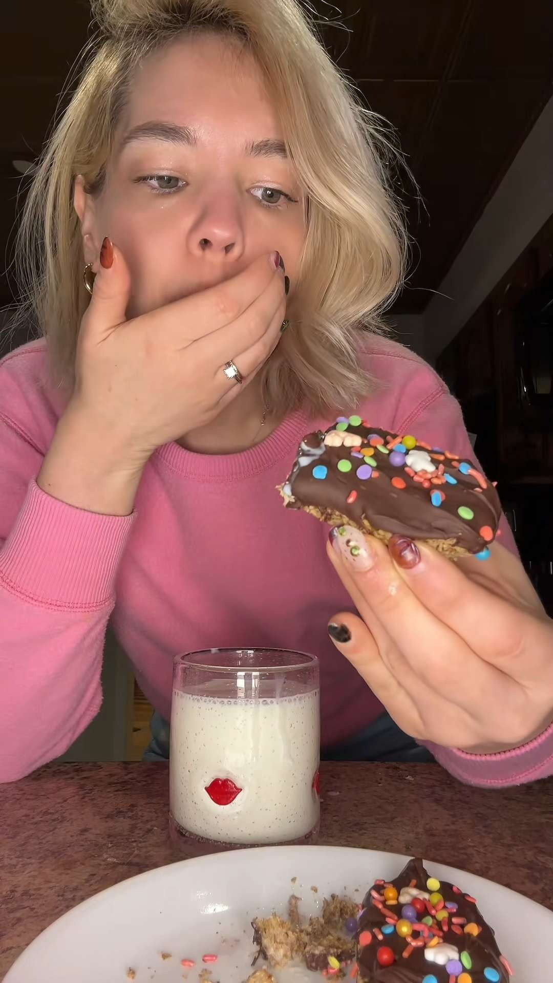 This morning's teacher breakfast 🩷🍫 Chocolate dipped wheetabix! 

 

#LTKootd #LTKfoodie #LTKvlog