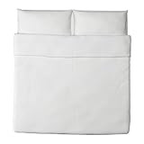 Ikea Dvala Duvet Cover and Pillowcase, White, King | Amazon (US)