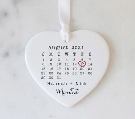 Date ornament by MintandJulep

Ornament | getting married | wedding gift | engagement gift | gift for bride | gift for couple 

#LTKhome #LTKwedding #LTKGiftGuide