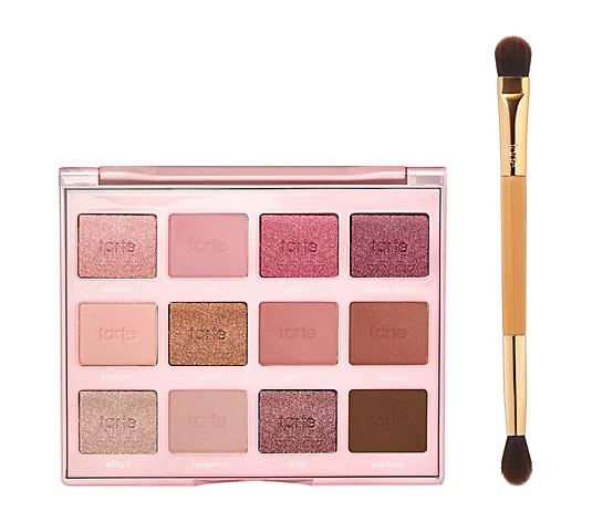 tarte Tartelette Juicy Amazonian Clay Eye Shadow Palette w/Brush - QVC.com | QVC