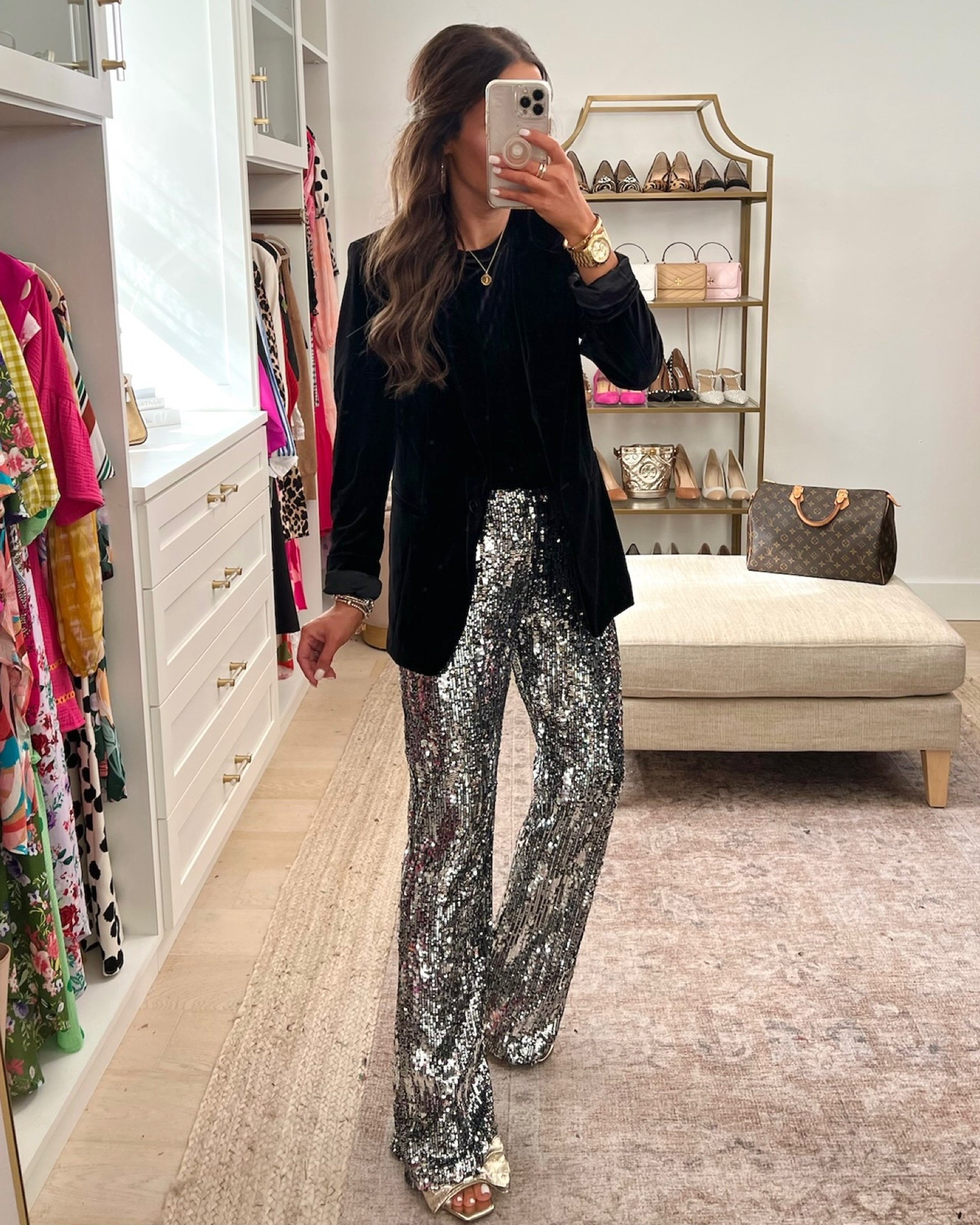 Wearing size S in blazer and in pants. They look so expensive!! Both styles are true to size 