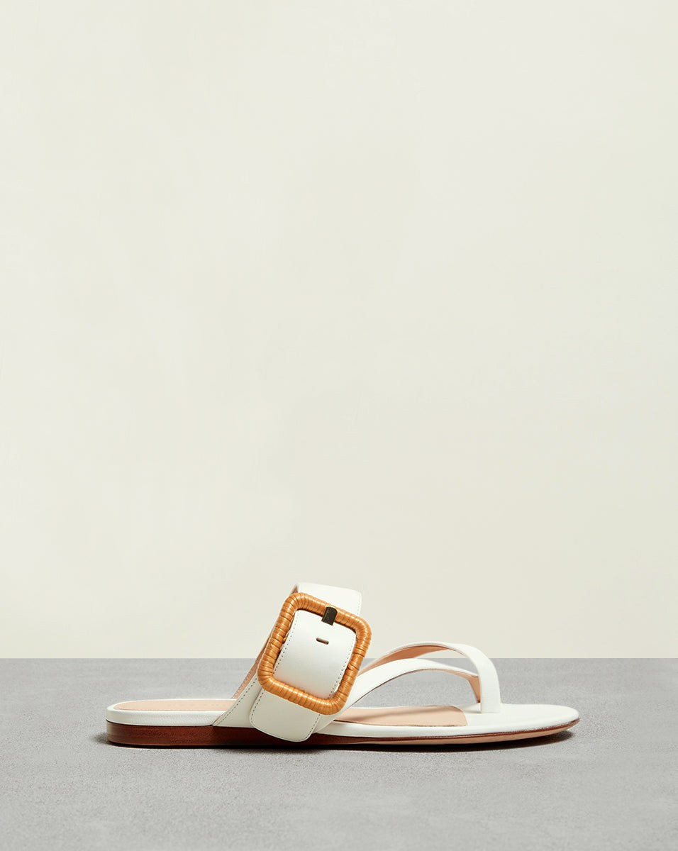 Salva Crisscross Leather Sandal | Veronica Beard