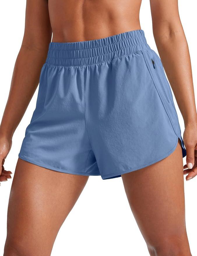 CRZ YOGA Dolphin Athletic Shorts for Women 3" - High Waisted Quick Dry for Running Workout Gym Tr... | Amazon (US)