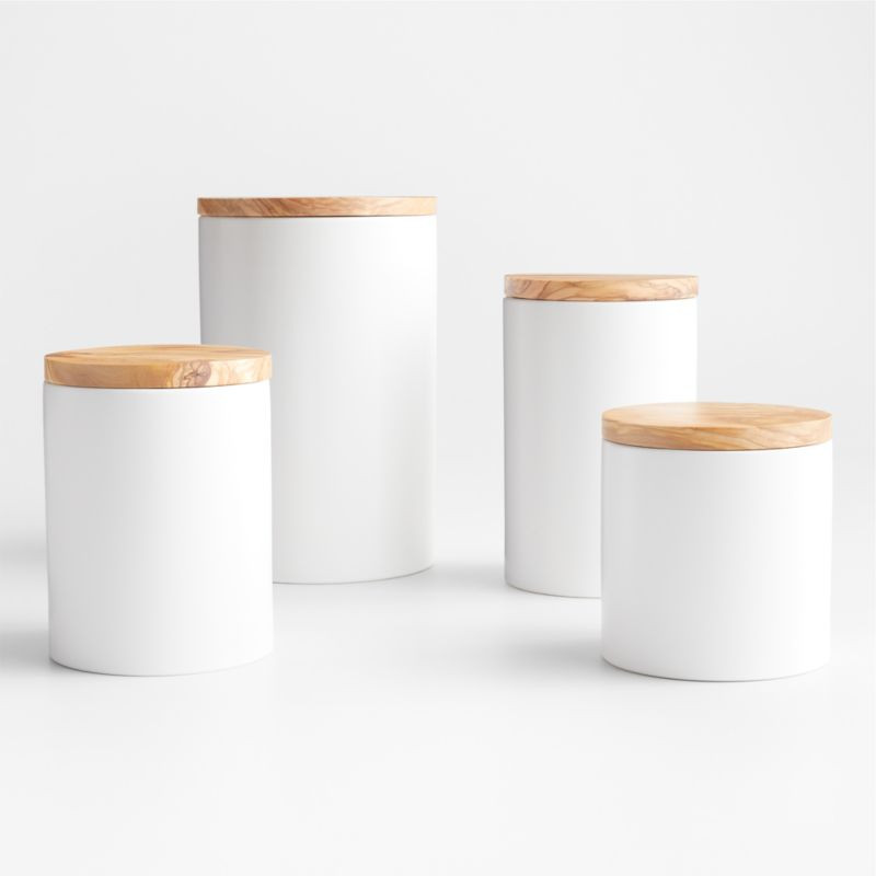 Olivewood Canister Set + Reviews | Crate & Barrel | Crate & Barrel