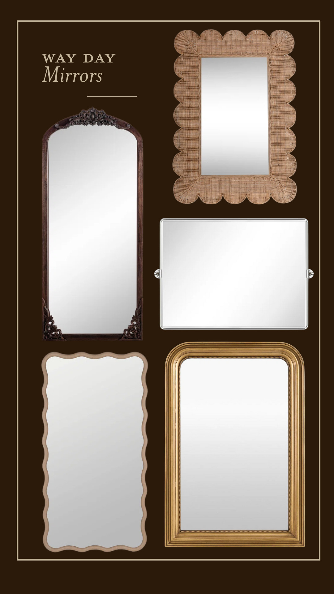 CLJ-Approved Wall & Floor Mirrors on Sale for Way Day! 

 #LTKHome #LTKSaleAlert #LTKFindsUnder100