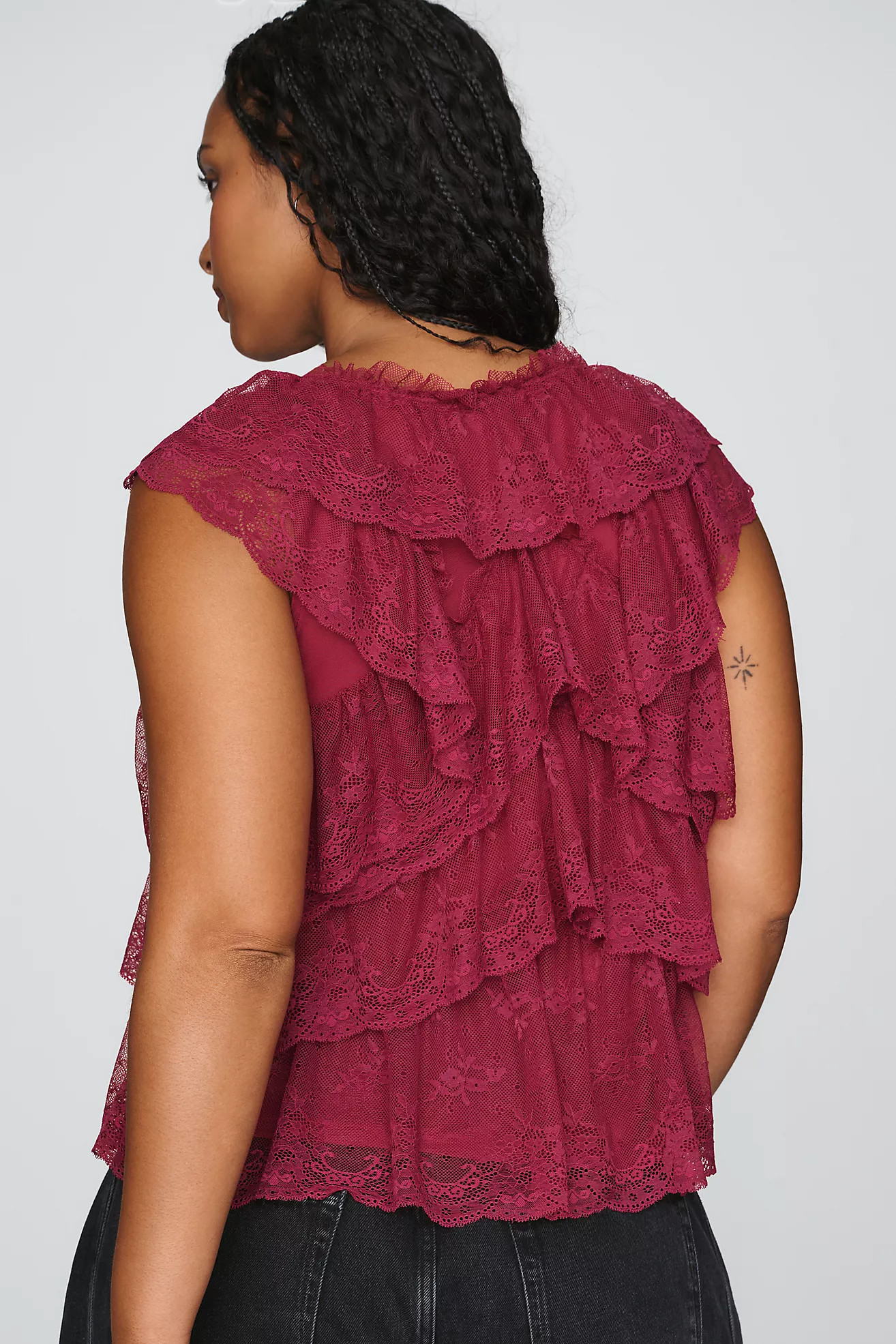 By Anthropologie Tiered Lace Top | Anthropologie (US)