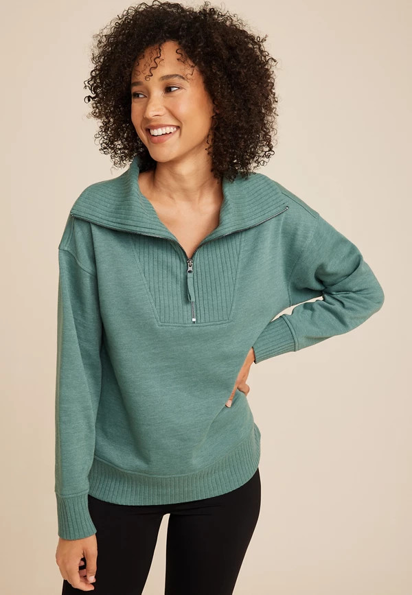 Willowsoft Collared Sweatshirt | Maurices