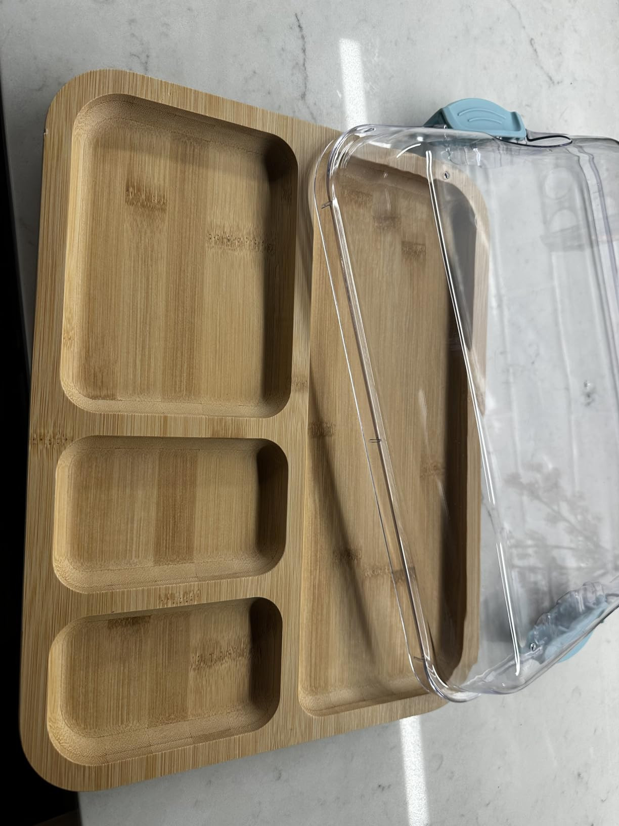 FARBERWARE Build-a-Board Cutting Board with Compartments and Clear Locking Lid for Charcuterie, S... | Amazon (US)