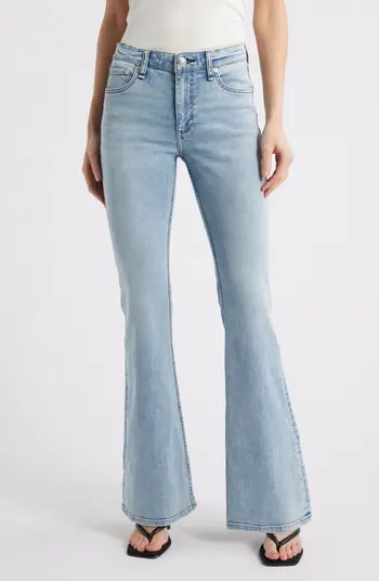 Flexi Dahlia Mid Rise Flare Leg Jeans | Nordstrom