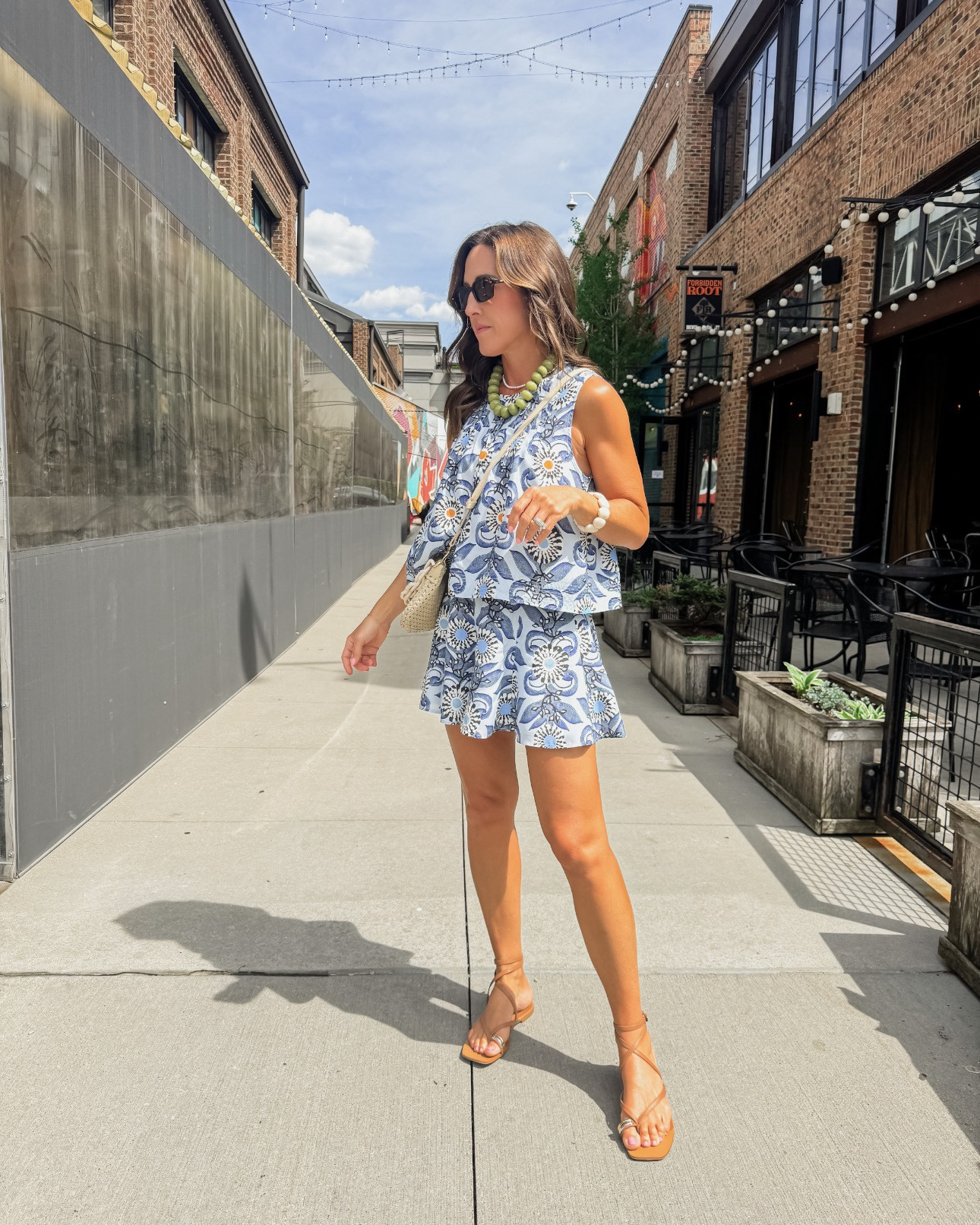 The matching short set that will bring on the compliment. Incredibly flattering and chic. 
Size 0 shorts, size 2 top
Pearl necklace - 15% off code: twopeasinablog 

#LTKmomlife #LTKSeasonal #LTKootd