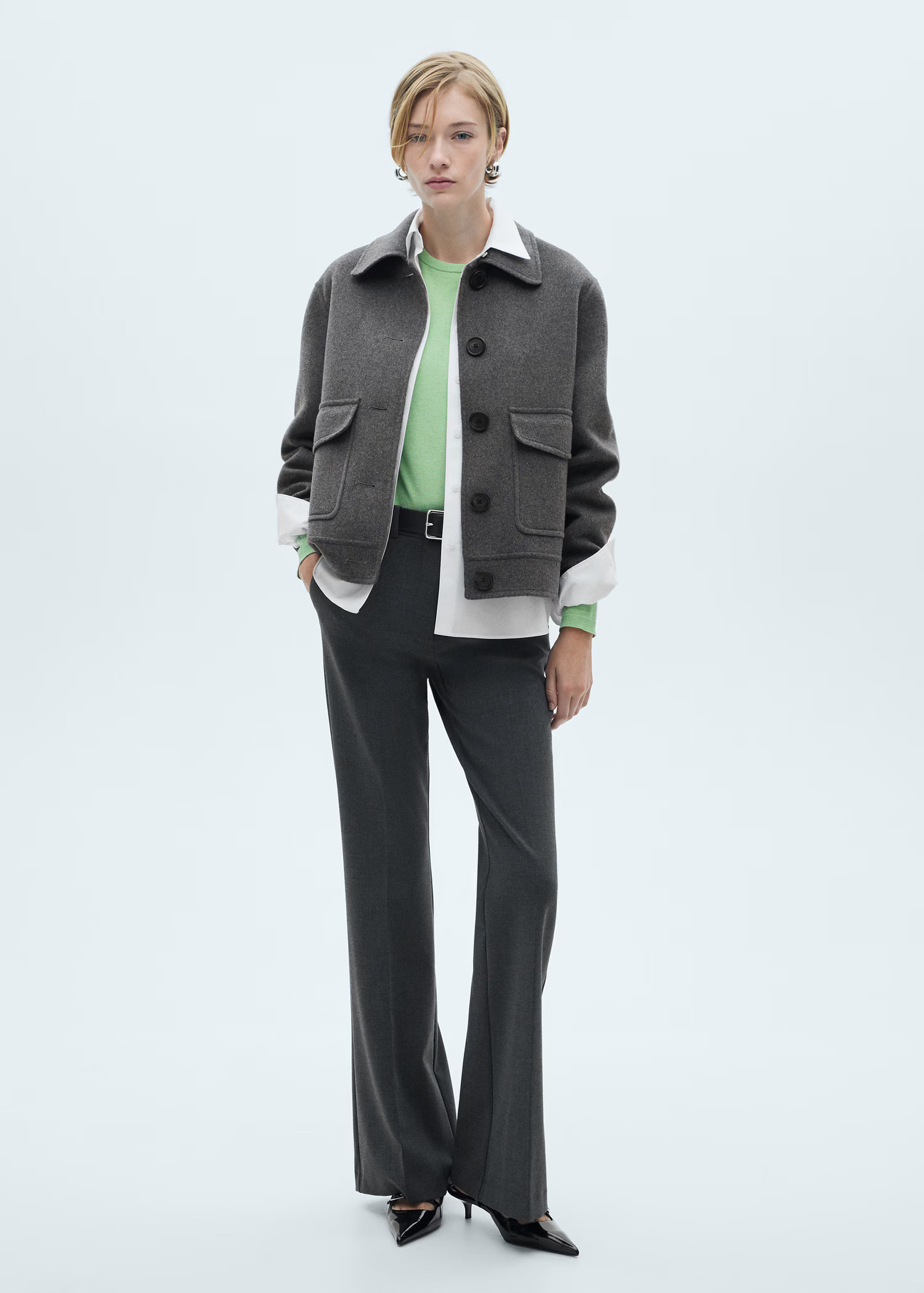 Wool jacket with pockets - Women | MANGO USA | Mango (US/MX/AU)