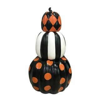 27 in. 3-Piece Halloween Stacked Pumpkin | The Home Depot