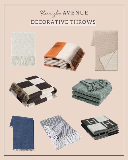 Decorative throw blankets instantly add a touch of cozy to any space! The H blanket is my favorite!

#homedecor #throwblanket

#LTKhome #LTKFind #LTKunder100