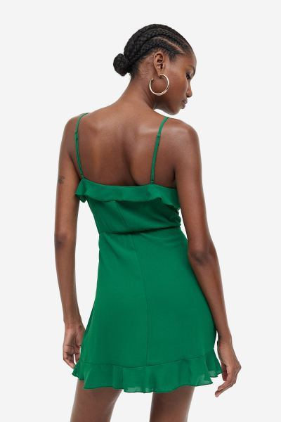 Flounce-trimmed Wrap Dress | H&M (US + CA)