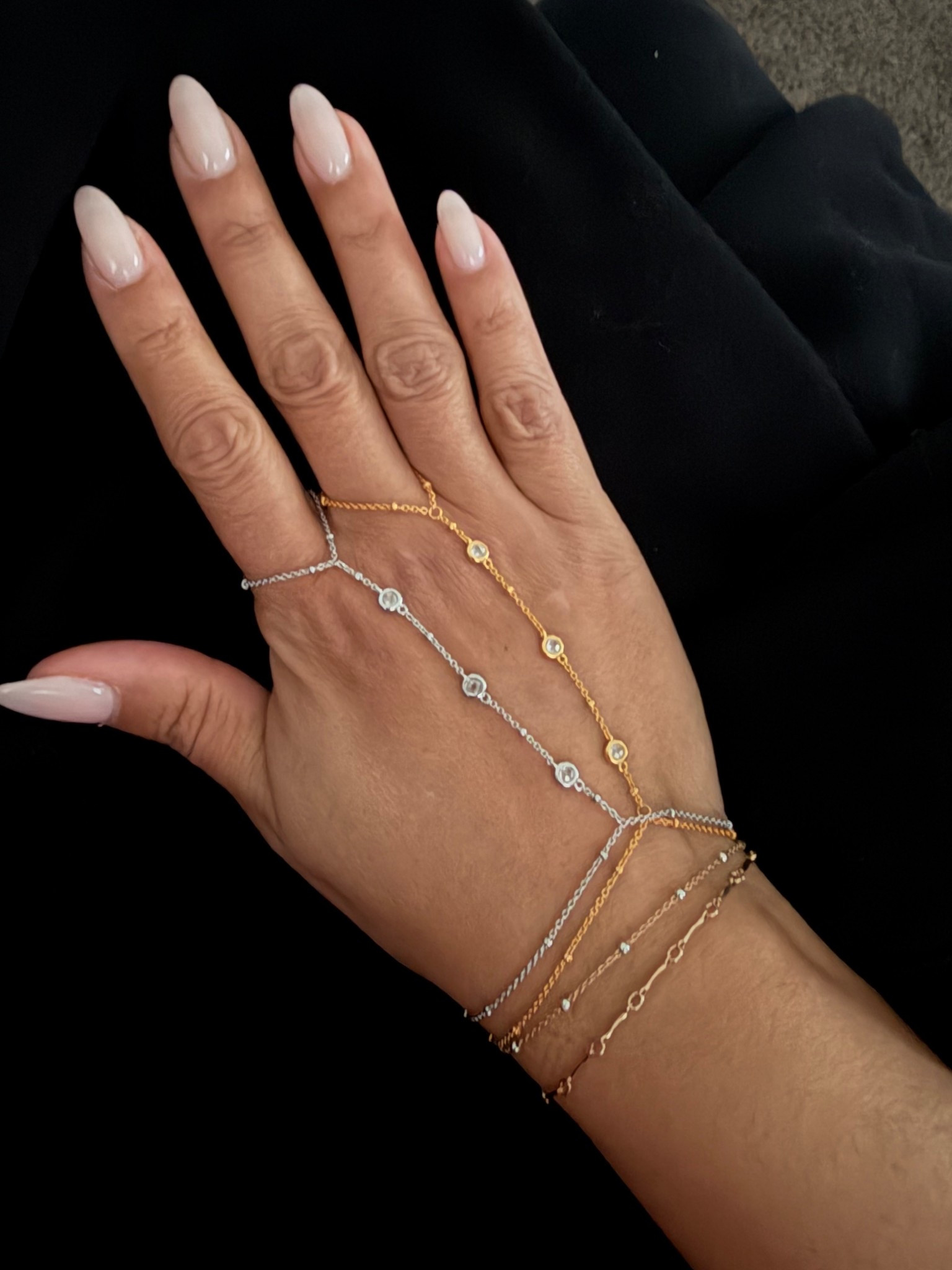 Hand Chain 

#LTKootd #LTKBeauty #LTKSaleAlert