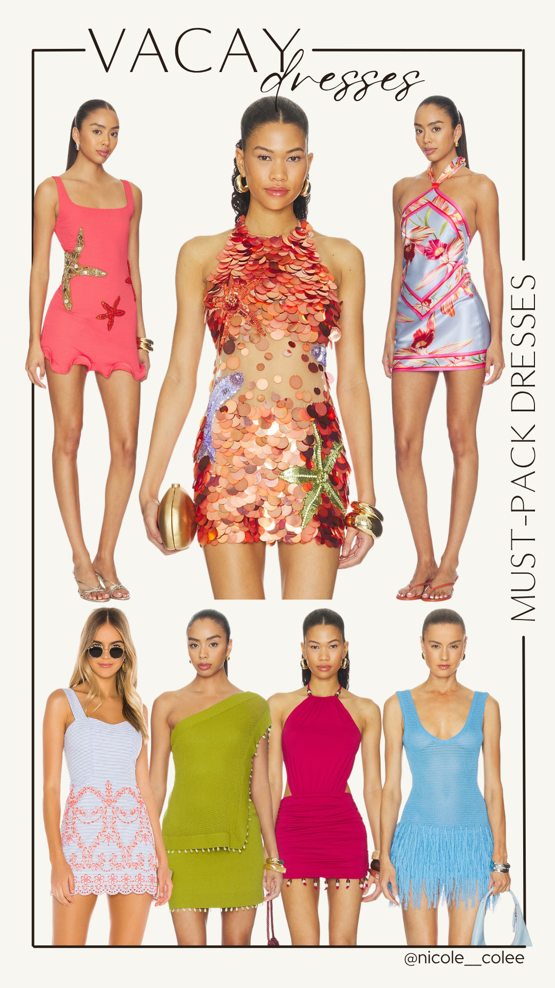 Vacation mode: officially ON. 🌴✈️☀️

If your suitcase doesn't have at least one "where did you get that dress?!" moment... we're doing vacation wrong. 😏 From breezy daytime minis to colorful dinner dresses and one absolute showstopper for sunset cocktails, these are the pieces I'd pack over and over again.

Bright colors, tropical prints, fun textures, and all the main-character energy your vacation deserves. 💃🌺

Everything is linked in my LTK and ready for your next getaway (or at least to help you mentally check out until then 😉).

Shop all of my favorite vacation dresses here. 🌴💕 

 #LTKdayinmylife #LTKgrwm #LTKTravel