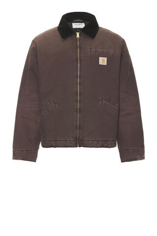 Carhartt WIP OG Detroit Jacket in Tobacco & Black - Mauve. Size M (also in L, S, XL/1X). | FWRD 