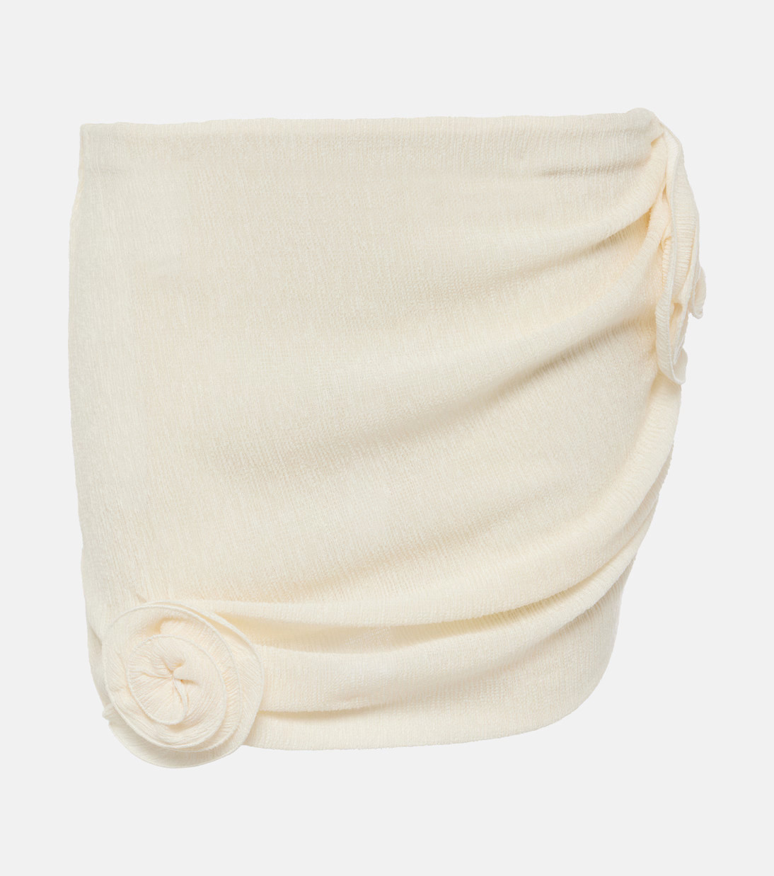 Floral-appliqué crêpe miniskirt | Mytheresa (US/CA)