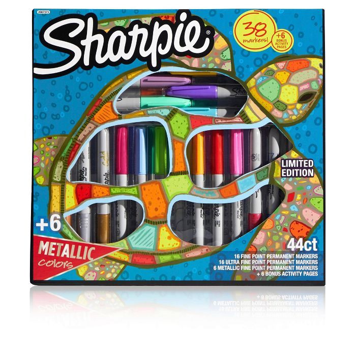 38ct Sharpie Permanent Marker Set with 6 Bonus Activity Pages | Target