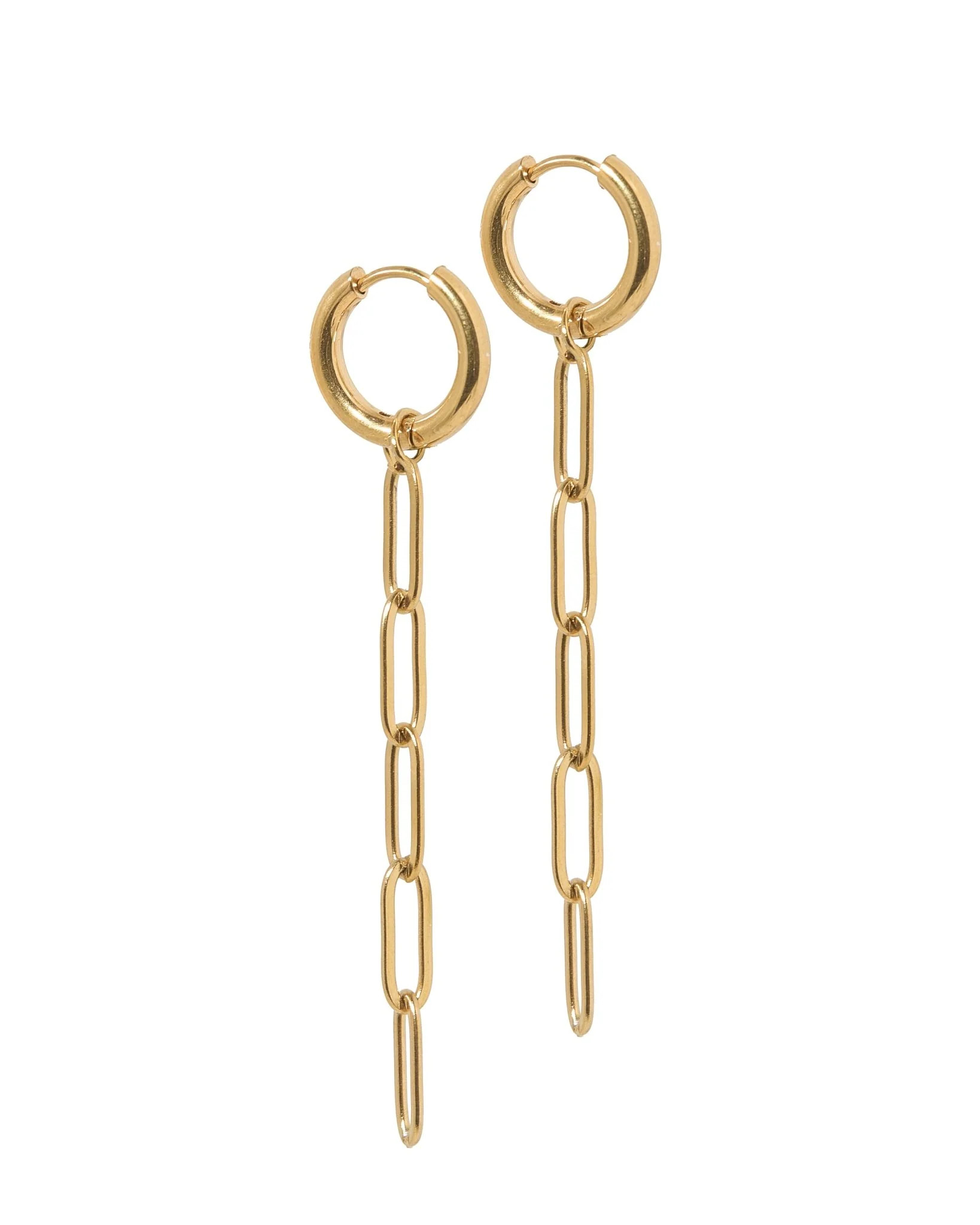 Huggie Charm Earrings - Palmer Paperclip - Shop LINNY CO | LINNY CO LLC