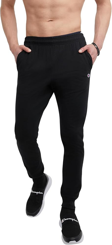 Champion Men's Joggers, Lightweight Lounge Pants, Jersey Graphic Pants for Men, 31" | Amazon (US)