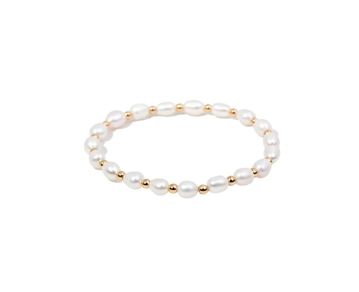 Gold Filled Pearl Bead Bracelet - Gold | Macy's
