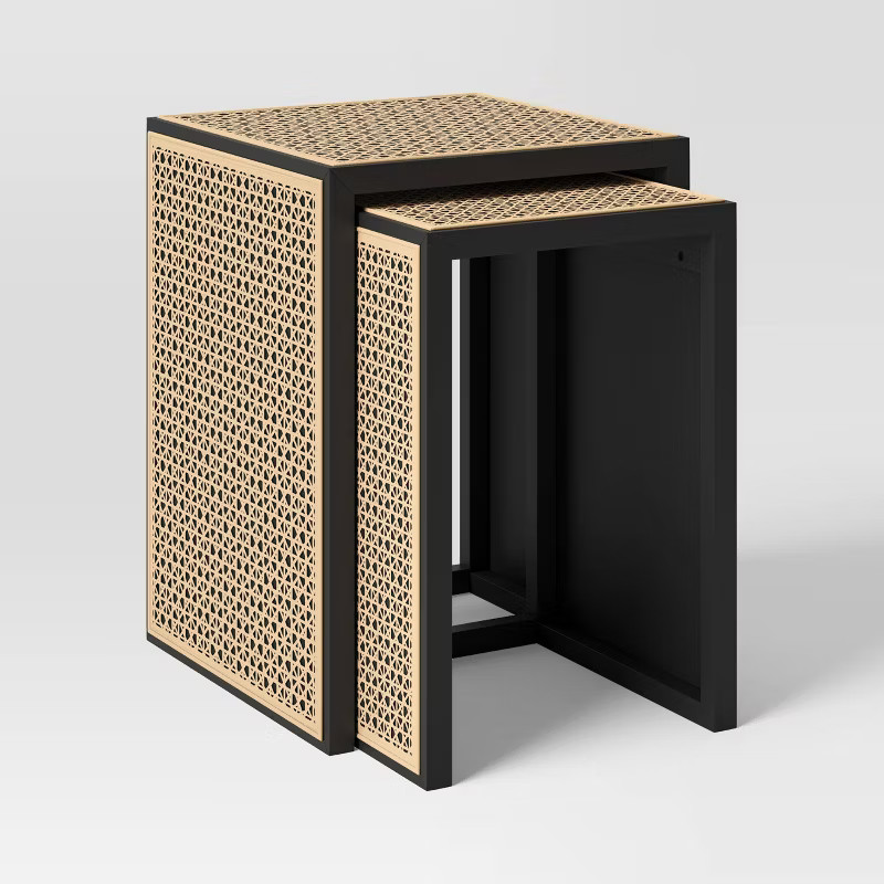 Nesting Accent Table Black/Natural - Threshold™ | Target