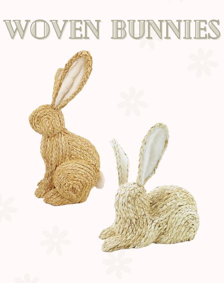 The cutest woven bunny rabbits for Easter!! 

At home decor #thebloomingnest 

#LTKSeasonal #LTKSpringSale #LTKhome