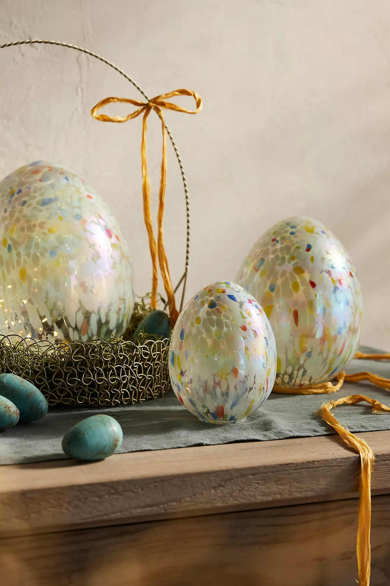 Confetti Luster Glass Egg, Medium | Terrain