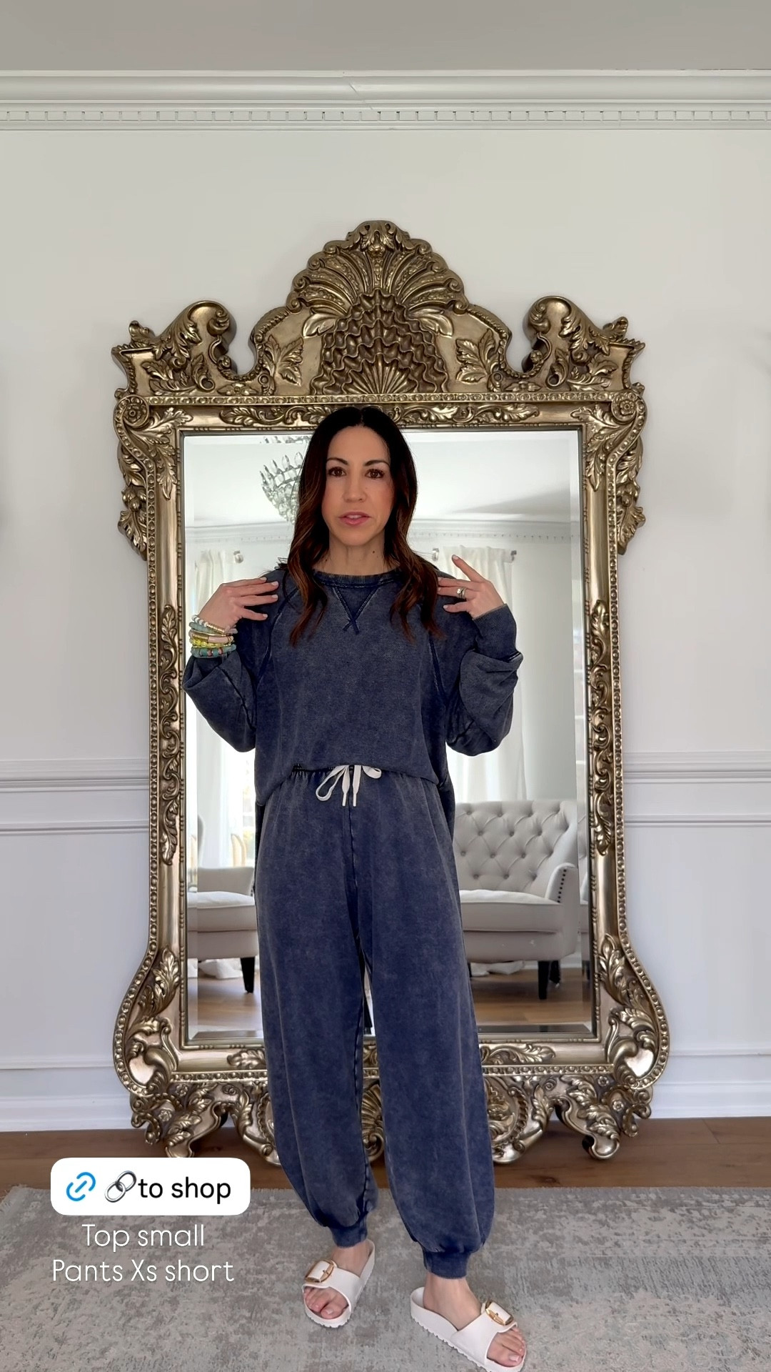 Jewelry code HOUSEOFLEO20. Wide leg pants small short joggers, XS short. Graphic sweatshirt XS. Crewneck small. Tank Xs. Sandals TTS. Sneaker size down. 



#LTKPetite #LTKSaleAlert #LTKOver40

#LTKOver40 #LTKSaleAlert #LTKPetite