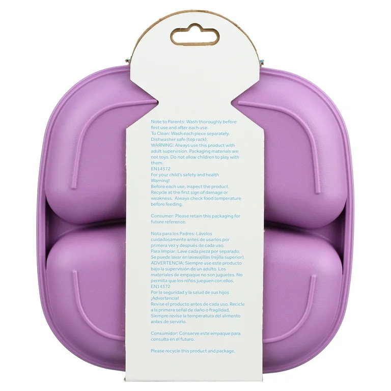 Re-Play Divided Plate 3 pack for Kids - Assorted Colors | Walmart (US)