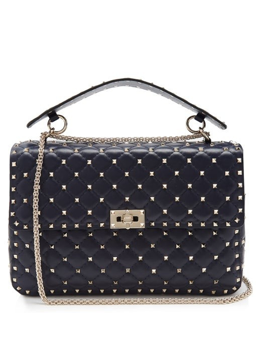 Rockstud Spike large quilted-leather shoulder bag | Valentino | Matches (UK)