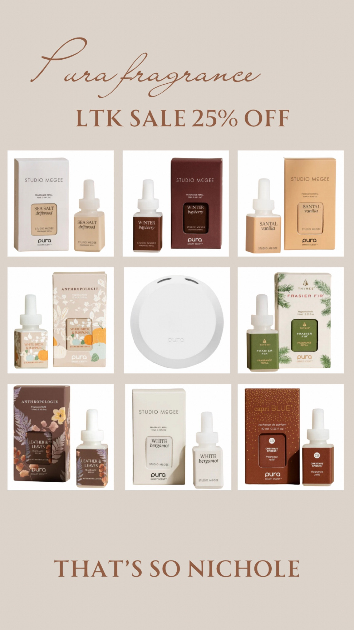 LTK Fall sale is here!!! Pura is offering 25% off when ordering through LTK now through 9/29. I’ve linked a few of my favorite scents and scents I want to try. 

#LTKFindsUnder50 #LTKHome #LTKFallSale