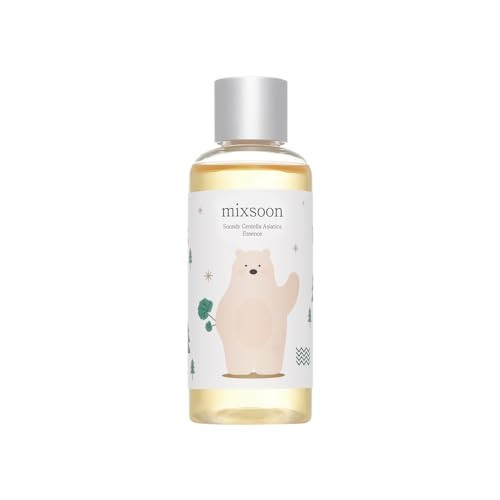 mixsoon Soondy Centella Asiatica Essence Instant Hydrating & Soothing Essence for Irritated, Sensitive Skin for Korean Skincare For Glass Skin-Jeju Island Cica Extracts (3.38 fl.oz / 100ml) | Amazon (US)