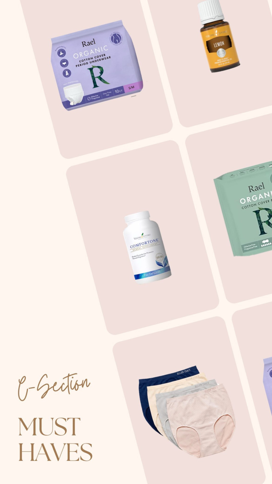 My C-section must haves! If you only get one thing- get the Rael period underwear! The nurses at the hospital were commenting about how great they were  

#LTKBaby