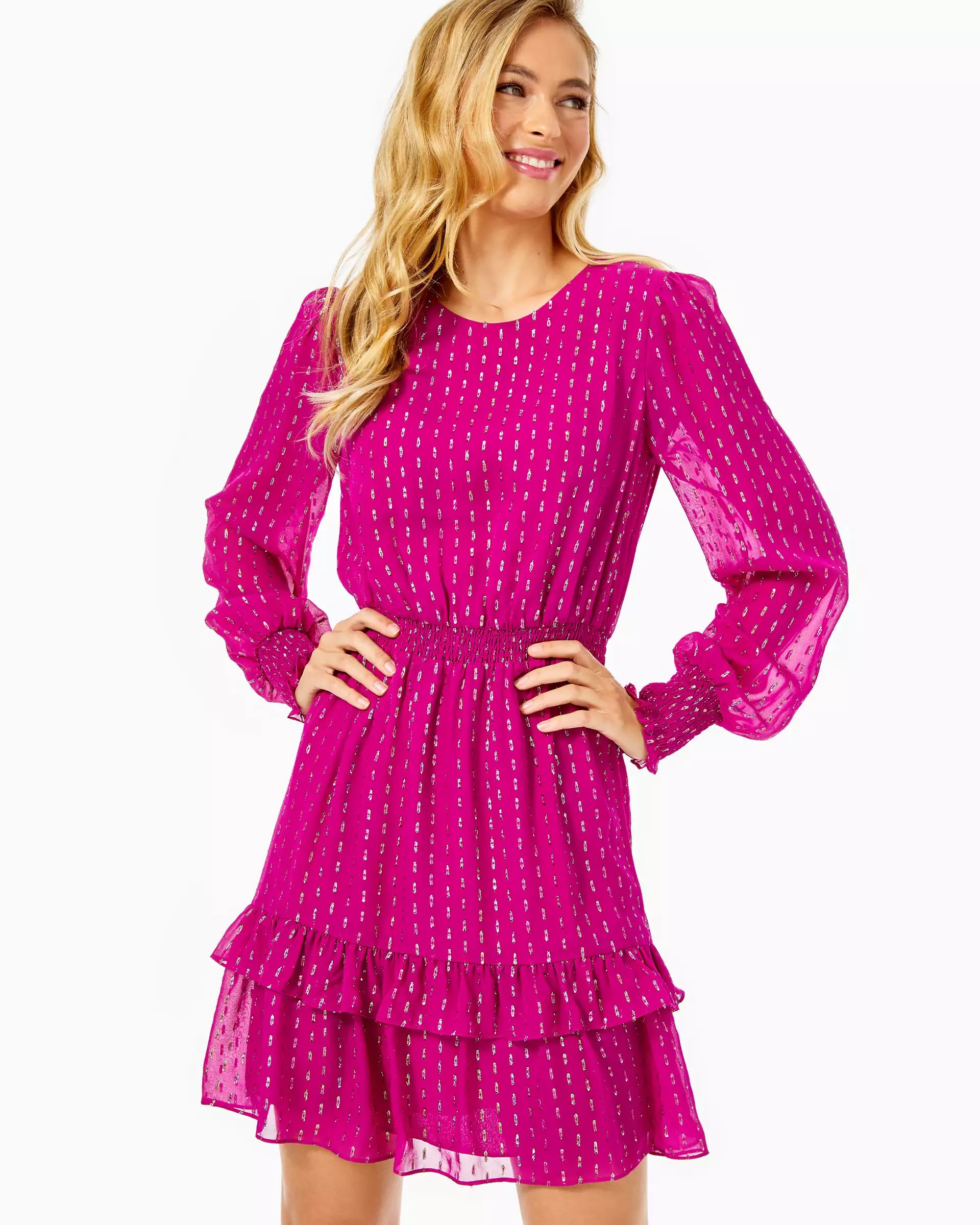 Dotti Silk Ruffle Dress | Lilly Pulitzer