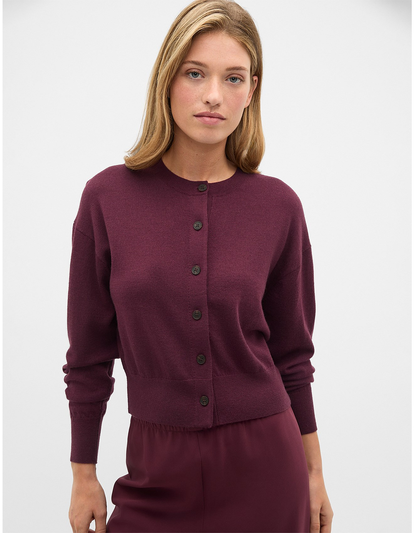 AUSTRALIAN MERINO SLOUCH CARDIGAN | David Jones (Australia & New Zealand)