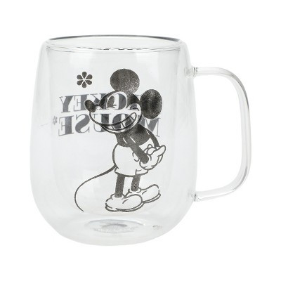 Disney Classic Mickey Mouse 11 Oz. Double-Sided Glass Mug | Target
