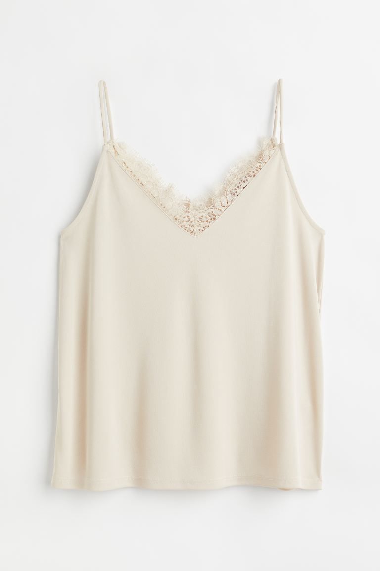 Lace-trimmed Camisole Top | H&M (US + CA)