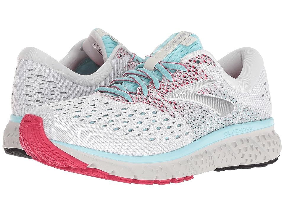 Brooks Glycerin 16 (White/Blue/Pink) Women's Running Shoes | Zappos