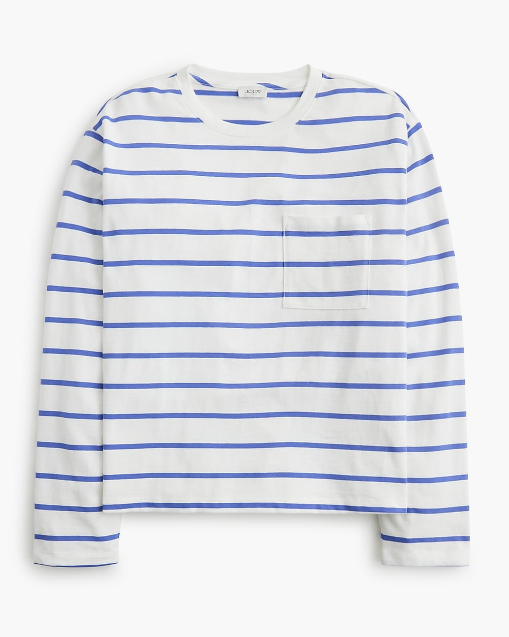 Striped long-sleeve pocket tee | J.Crew Factory