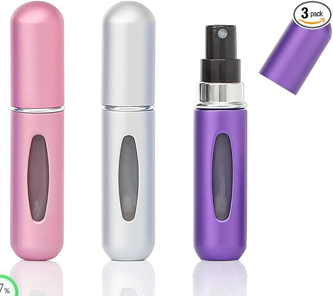 Portable Mini Refillable Perfume Empty Spray Bottle Atomizer Bottom Refill Pump Case for Travelin... | Amazon (US)
