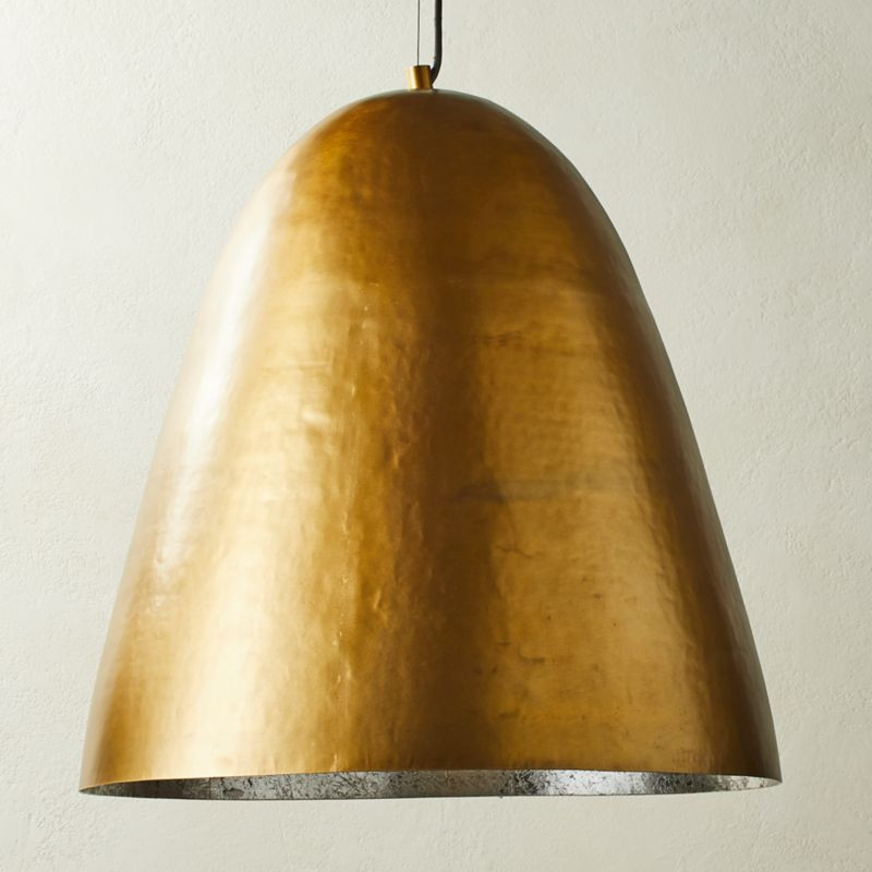 Hammered Brass Dome Pendant Light + Reviews | CB2 | CB2