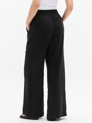Retreat Linen High Rise Wide Leg Pant | Athleta | Athleta