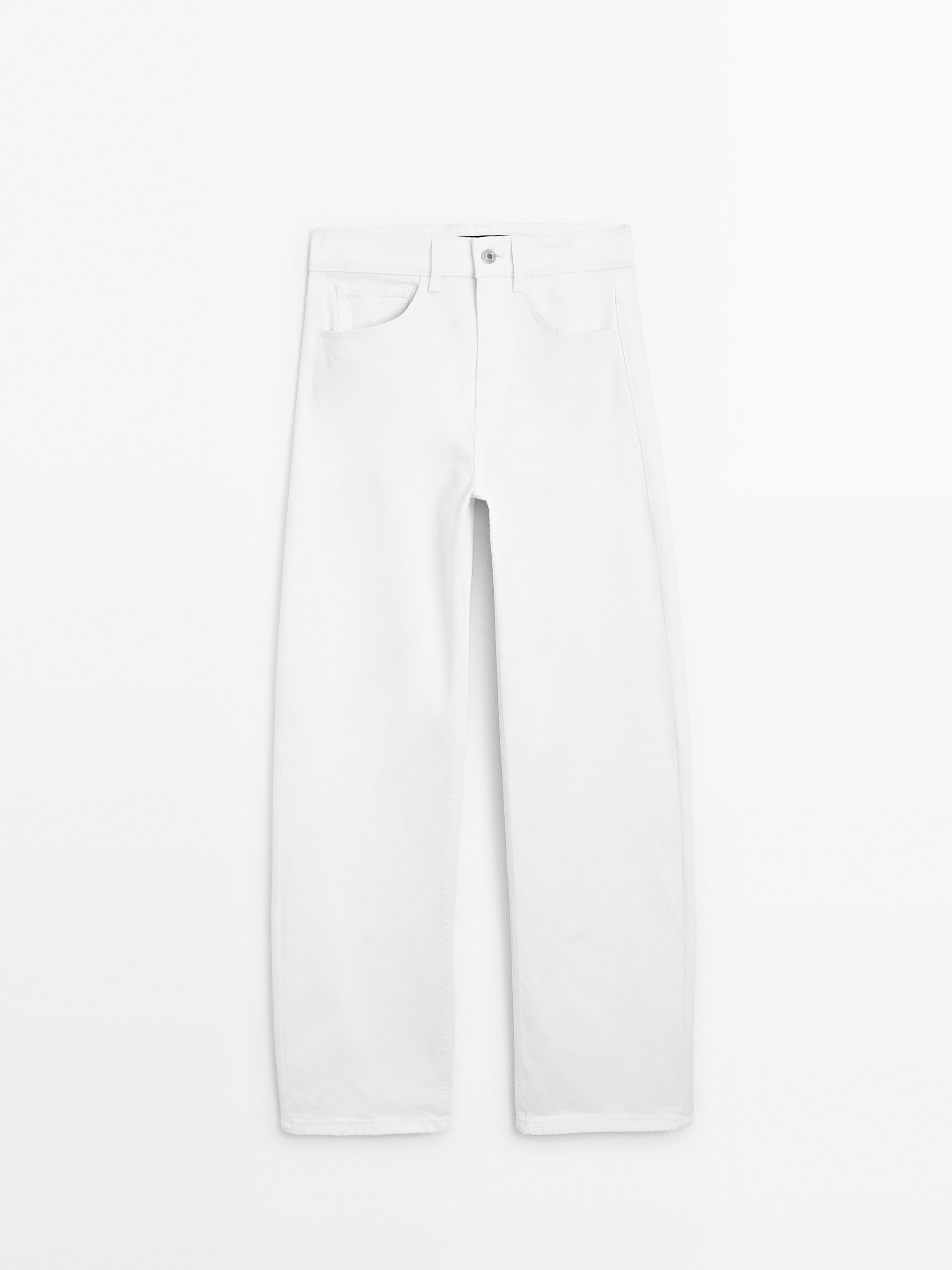 High-waist barrel fit jeans | Massimo Dutti UK