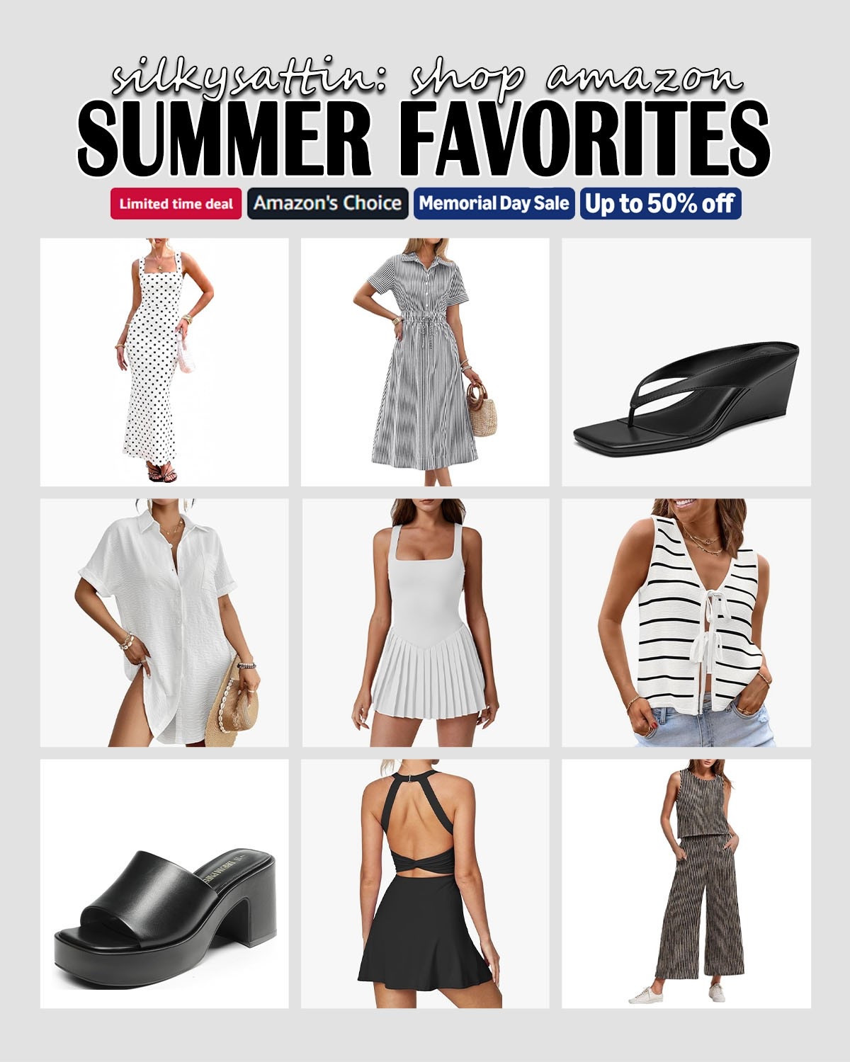 Shop Amazon: Summer Favorites

Shop the Memorial Day Sale on Amazon –summer favorites edition, up to 50% off.

amazon, memorial day sale, memorial day outfit, summer dresses, summer outfits, travel outfits, vacation outfit, workout outfits, women’s fashion #amazon #memorialdaysale #memorialdayoutfit #summerdresses #summeroutfits #traveloutfits #vacationoutfit #workoutoutfits #women #fashion

#LTKootd #LTKActive #LTKSaleAlert