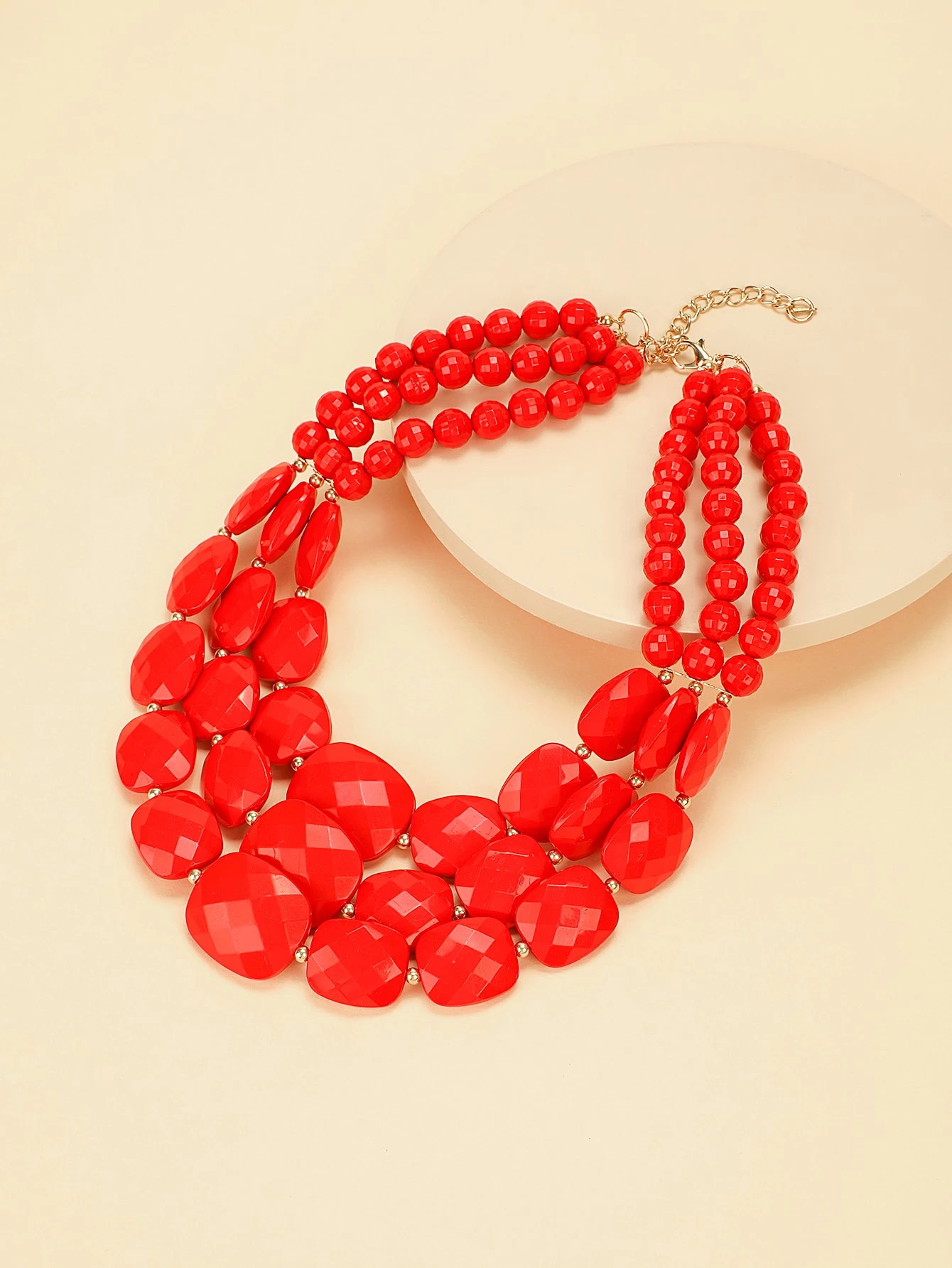 Geo Decor Layered Necklace | SHEIN