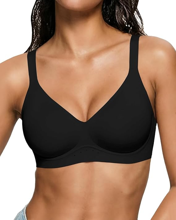 As Fairy Womens Wireless Jelly Bra Wirefree Full Coverage Seamless Bra | Amazon (US)