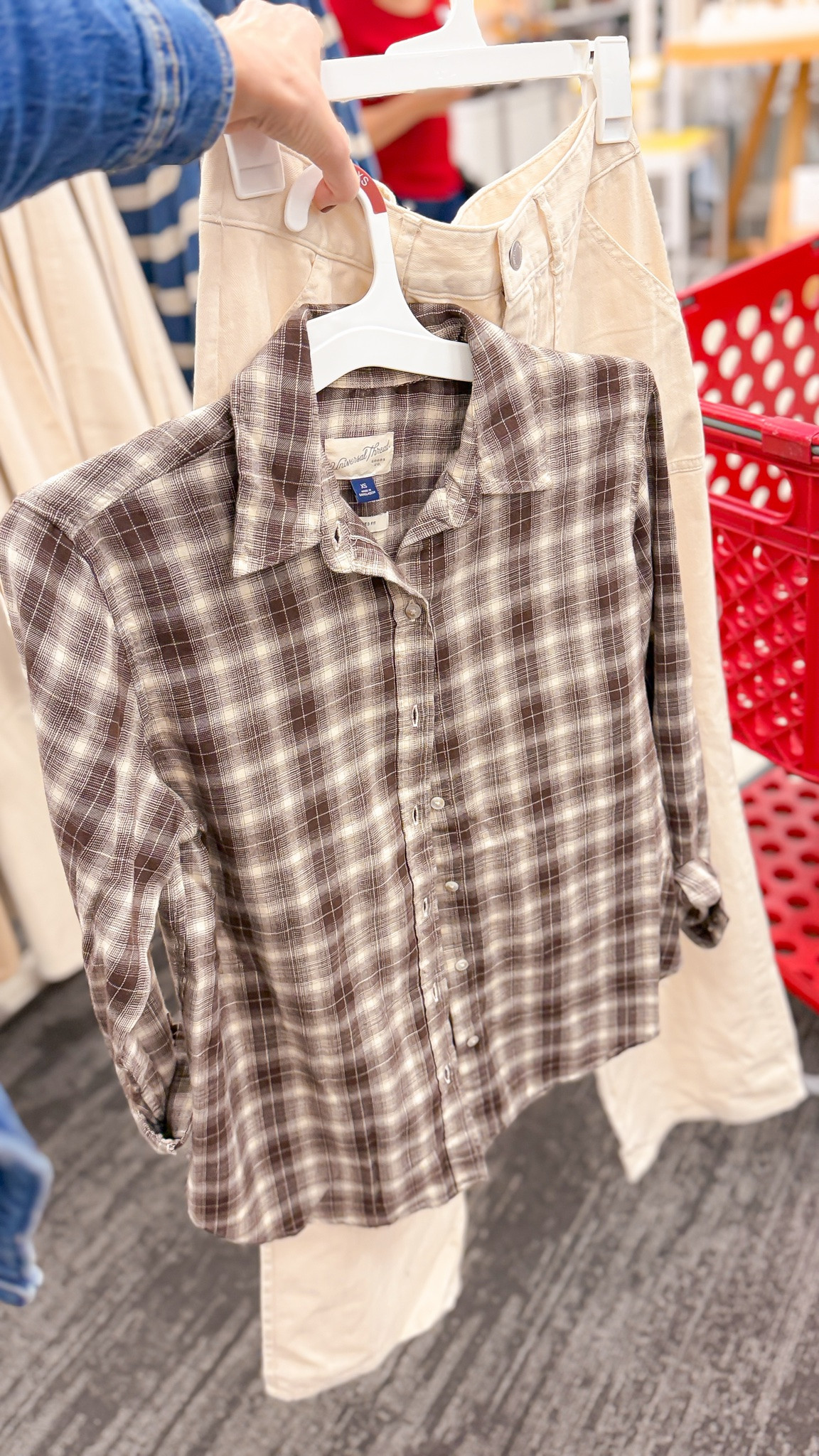 Plaid top at Target!