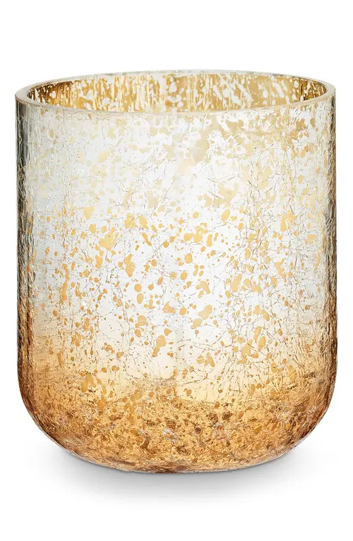 ILLUME® Balsam Cedar Small Crackle Glass Candle in Balsam Cedar Silver at Nordstrom | Nordstrom